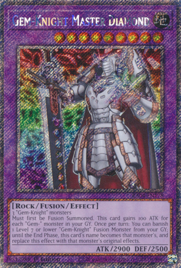 Gem-Knight Master Diamond - RA04-EN178 - Platinum Secret Rare 1st Edition