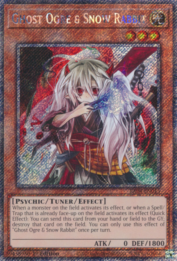 Ghost Ogre & Snow Rabbit - RA04-EN015 - Platinum Secret Rare 1st Edition