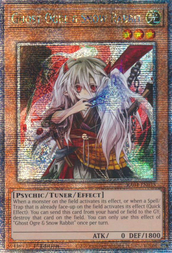 Ghost Ogre & Snow Rabbit - RA04-EN015 - Quarter Century Secret Rare 1st Edition