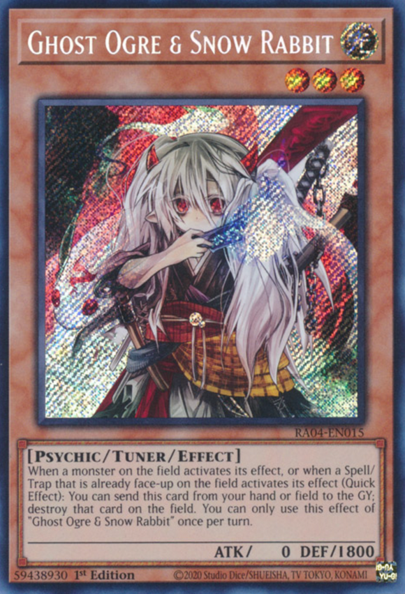 Ghost Ogre & Snow Rabbit - RA04-EN015 - Secret Rare 1st Edition
