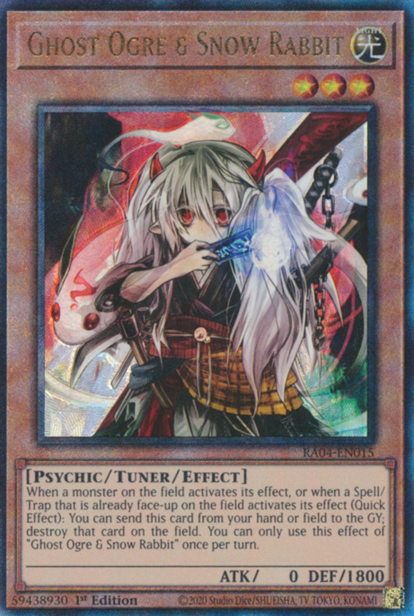 Ghost Ogre & Snow Rabbit - RA04-EN015 - Ultimate Rare 1st Edition