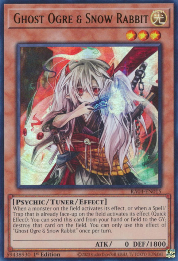 Ghost Ogre & Snow Rabbit - RA04-EN015 - Ultra Rare 1st Edition