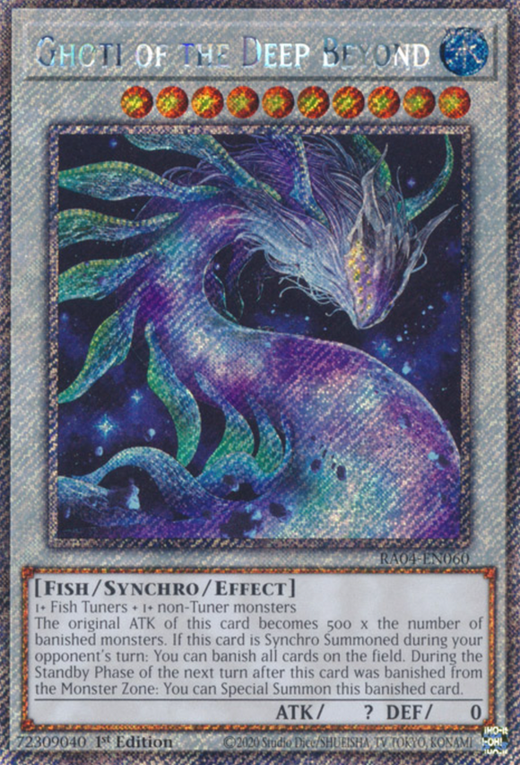 Ghoti of the Deep Beyond - RA04-EN060 - Platinum Secret Rare 1st Edition
