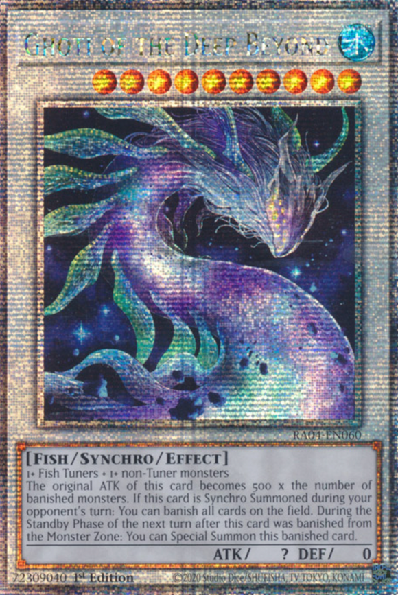Ghoti of the Deep Beyond - RA04-EN060 - Quarter Century Secret Rare 1st Edition