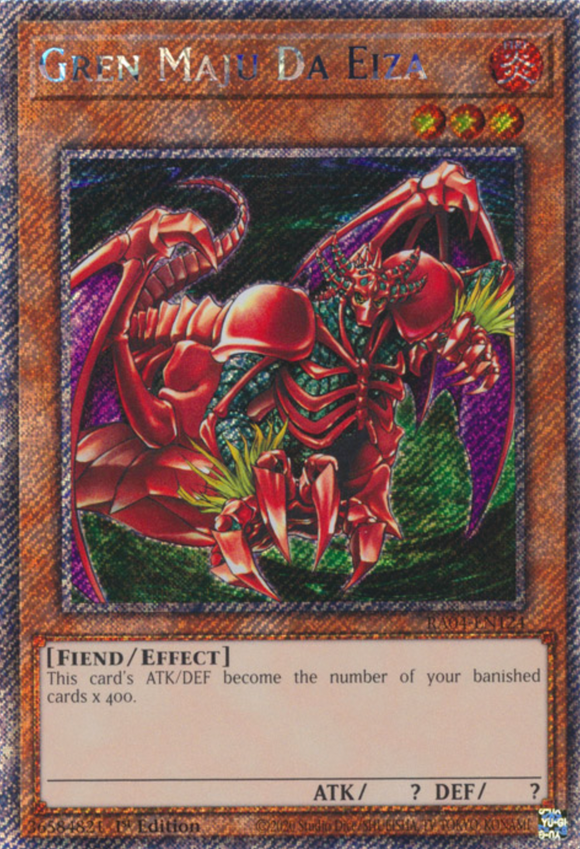 Gren Maju Da Eiza - RA04-EN124 - Platinum Secret Rare 1st Edition