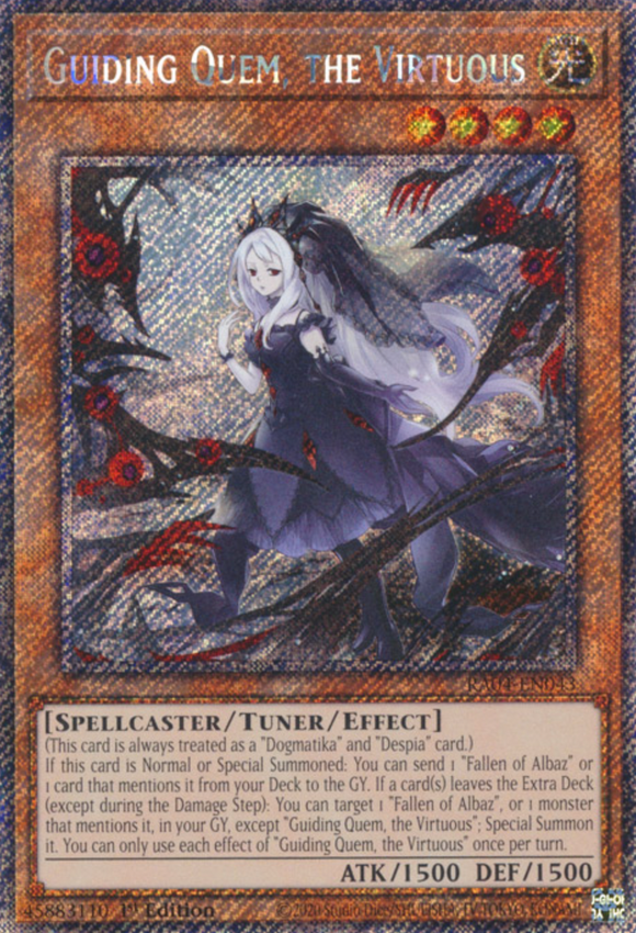 Guiding Quem, the Virtuous - RA04-EN043 - Platinum Secret Rare 1st Edition