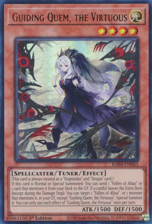 Guiding Quem, the Virtuous - RA04-EN043 - Ultra Rare 1st Edition