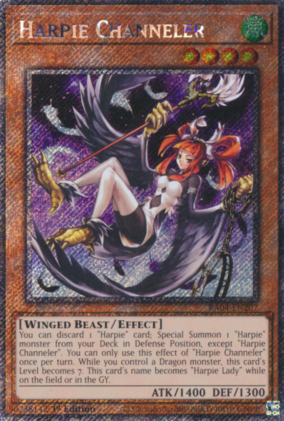 Harpie Channeler - RA04-EN207 - Platinum Secret Rare 1st Edition
