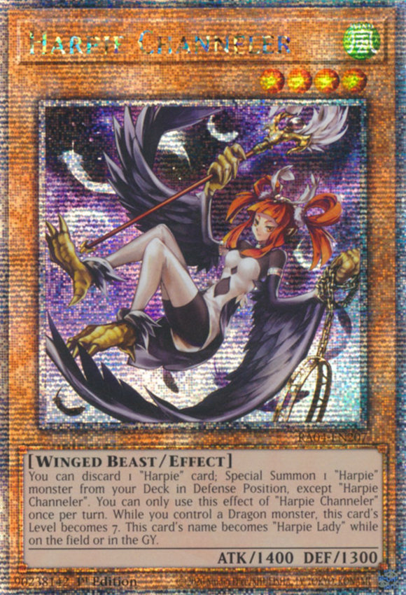 Harpie Channeler - RA04-EN207 - Quarter Century Secret Rare 1st Edition