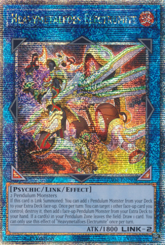 Heavymetalfoes Electrumite - RA04-EN292 - Quarter Century Secret Rare 1st Edition