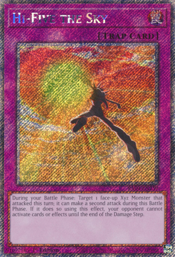 Hi-Five the Sky - RA04-EN239 - Platinum Secret Rare 1st Edition
