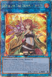 Hiita the Fire Charmer, Ablaze - RA04-EN074 - Quarter Century Secret Rare 1st Edition