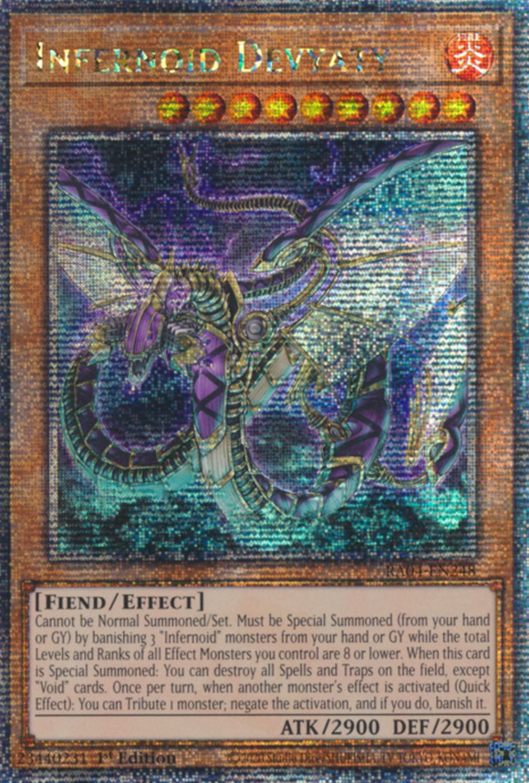 Infernoid Devyaty - RA04-EN248 - Quarter Century Secret Rare 1st Edition