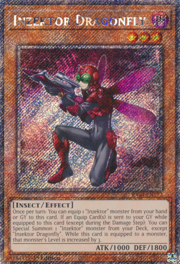 Inzektor Dragonfly - RA04-EN172 - Platinum Secret Rare 1st Edition