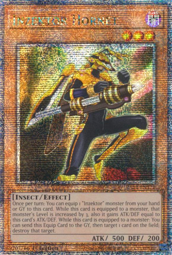 Inzektor Hornet - RA04-EN171 - Quarter Century Secret Rare 1st Edition