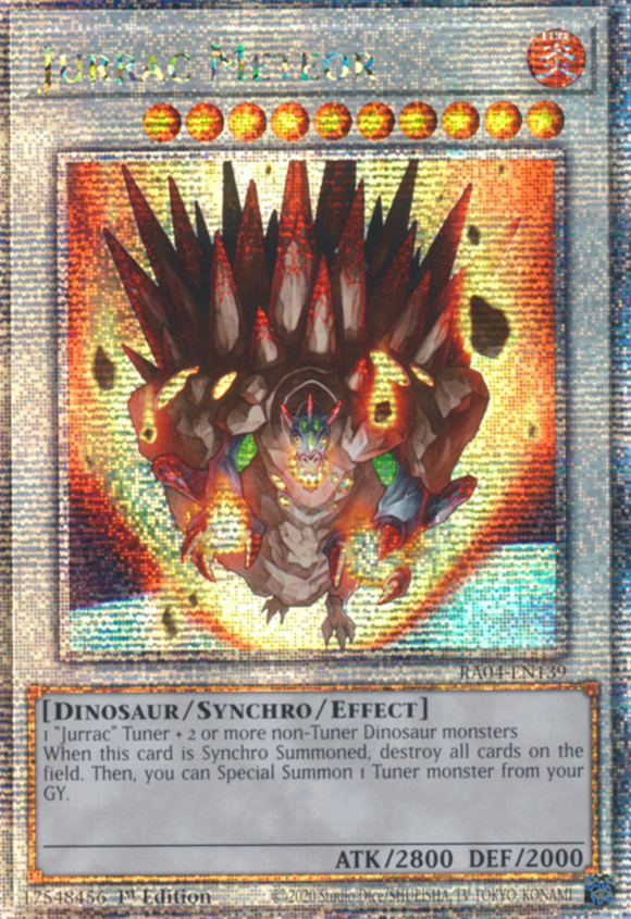 Jurrac Meteor - RA04-EN139 - Quarter Century Secret Rare 1st Edition