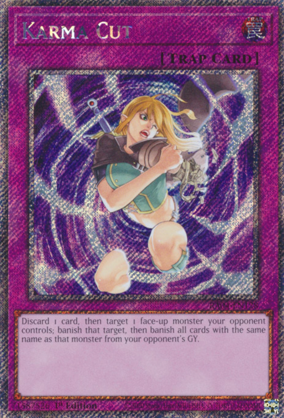 Karma Cut - RA04-EN128 - Platinum Secret Rare 1st Edition