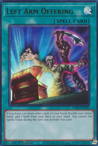 Left Arm Offering - RA04-EN086 - Ultra Rare 1st Edition