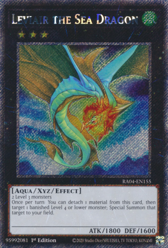 Leviair the Sea Dragon - RA04-EN155 - Platinum Secret Rare 1st Edition