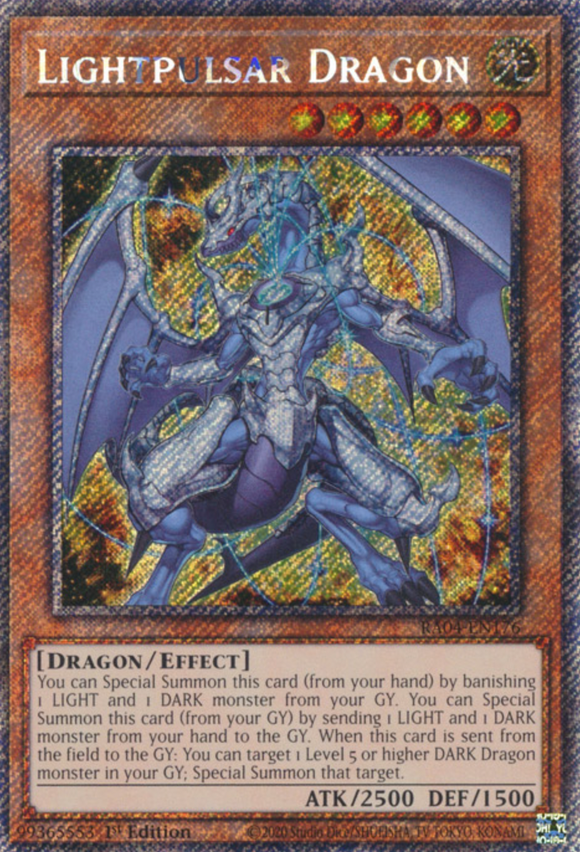 Lightpulsar Dragon - RA04-EN176 - Platinum Secret Rare 1st Edition