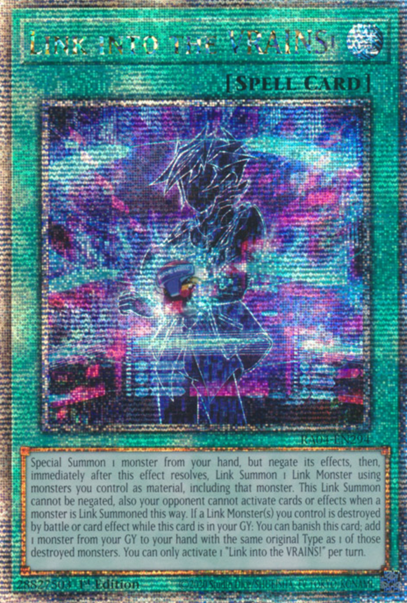 Link into the VRAINS! - RA04-EN294 - Quarter Century Secret Rare 1st Edition