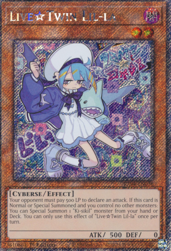 Live Twin Lil-la - RA04-EN036 - Platinum Secret Rare 1st Edition