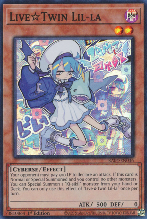 Live Twin Lil-la - RA04-EN036 - Super Rare 1st Edition