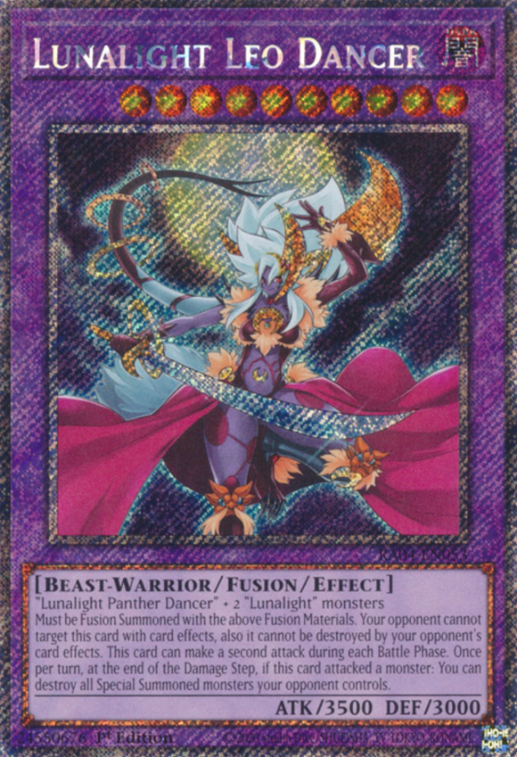 Lunalight Leo Dancer - RA04-EN053 - Platinum Secret Rare 1st Edition