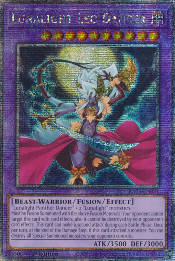 Lunalight Leo Dancer - RA04-EN053 - Quarter Century Secret Rare 1st Edition