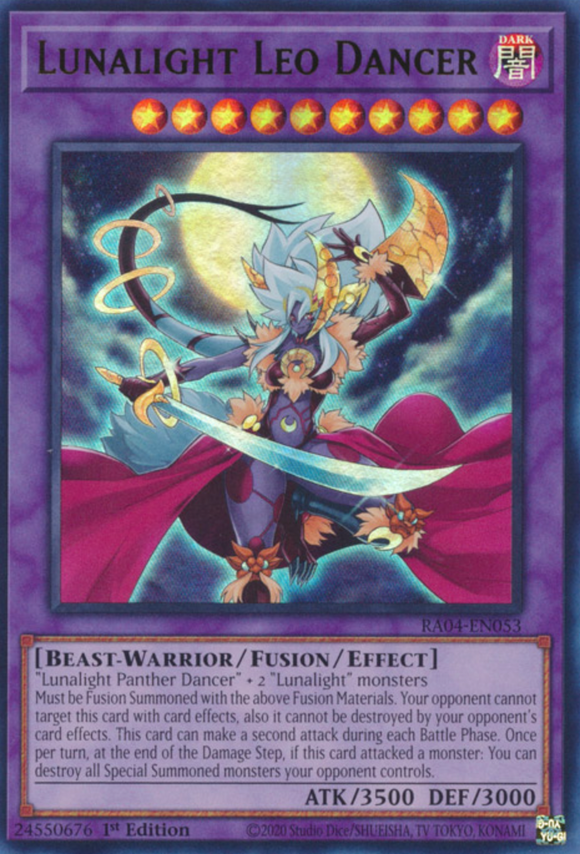 Lunalight Leo Dancer - RA04-EN053 - Ultra Rare 1st Edition