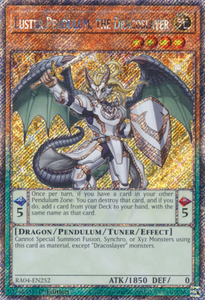 Luster Pendulum, the Dracoslayer - RA04-EN252 - Platinum Secret Rare 1st Edition