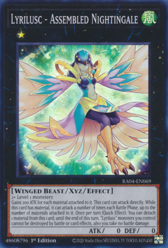 Lyrilusc - Assembled Nightingale - RA04-EN069 - Super Rare 1st Edition