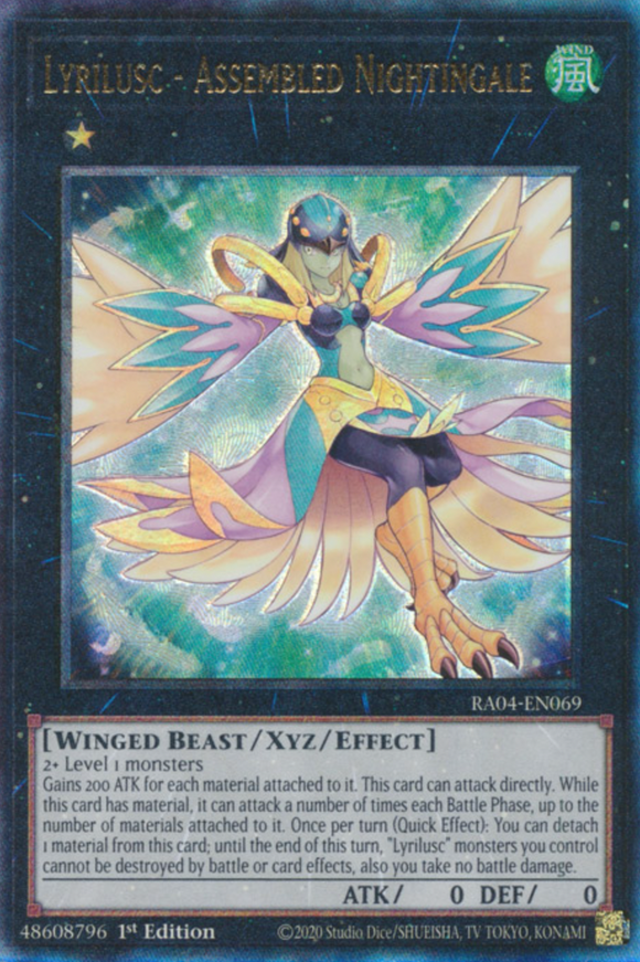 Lyrilusc - Assembled Nightingale - RA04-EN069 - Ultimate Rare 1st Edition