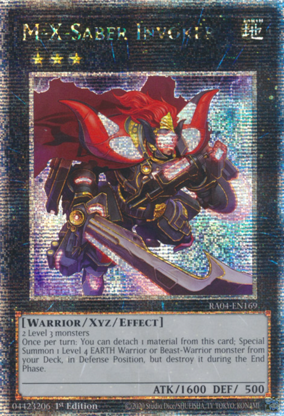 M-X-Saber Invoker - RA04-EN169 - Quarter Century Secret Rare 1st Edition