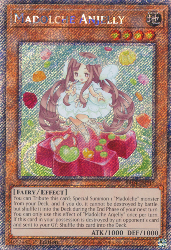 Madolche Anjelly - RA04-EN215 - Platinum Secret Rare 1st Edition