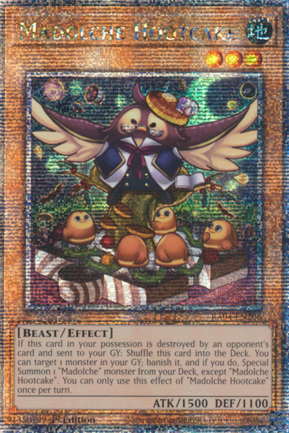 Madolche Hootcake - RA04-EN206 - Quarter Century Secret Rare 1st Edition