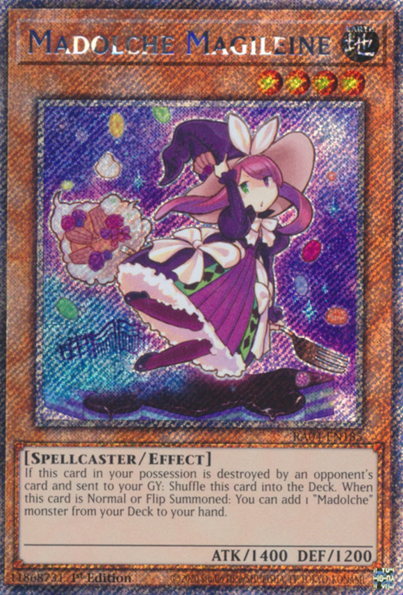Madolche Magileine - RA04-EN185 - Platinum Secret Rare 1st Edition