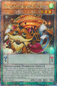 Majespecter Raccoon - Bunbuku - RA04-EN259 - Quarter Century Secret Rare 1st Edition
