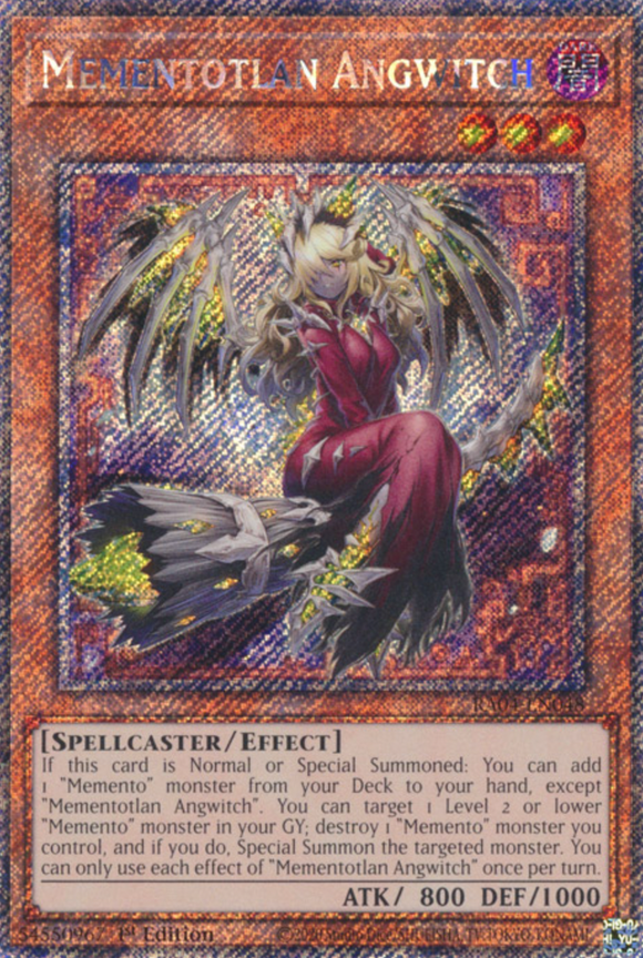 Mementotlan Angwitch - RA04-EN048 - Platinum Secret Rare 1st Edition
