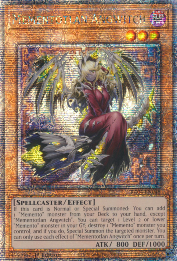 Mementotlan Angwitch - RA04-EN048 - Quarter Century Secret Rare 1st Edition