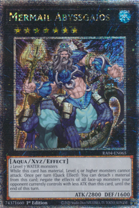 Mermail Abyssgaios - RA04-EN065 - Quarter Century Secret Rare 1st Edition