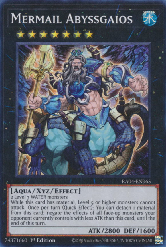Mermail Abyssgaios - RA04-EN065 - Super Rare 1st Edition