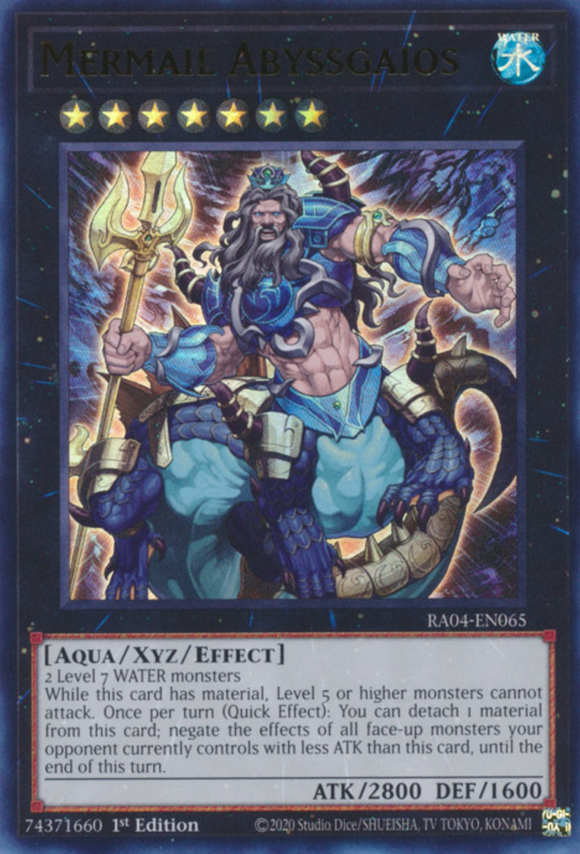 Mermail Abyssgaios - RA04-EN065 - Ultra Rare 1st Edition