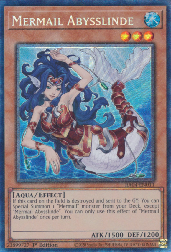 Mermail Abysslinde - RA04-EN011 - Collector's Rare 1st Edition