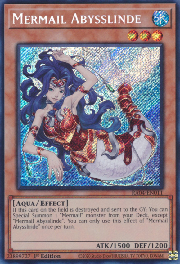 Mermail Abysslinde - RA04-EN011 - Secret Rare 1st Edition