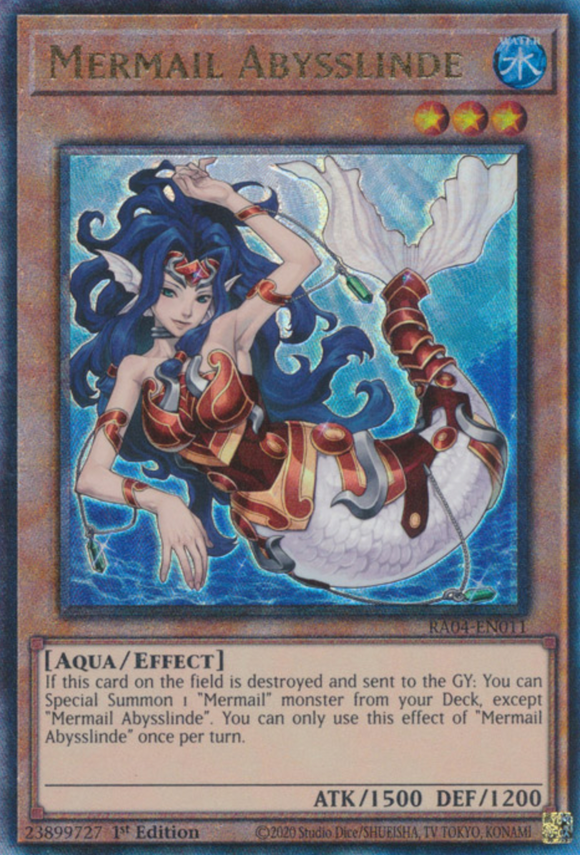 Mermail Abysslinde - RA04-EN011 - Ultimate Rare 1st Edition