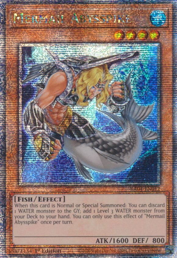 Mermail Abysspike - RA04-EN012 - Quarter Century Secret Rare 1st Edition