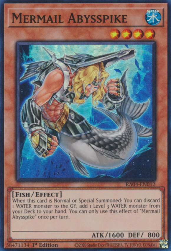 Mermail Abysspike - RA04-EN012 - Super Rare 1st Edition