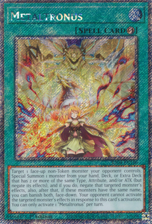 Metaltronus - RA04-EN100 - Platinum Secret Rare 1st Edition