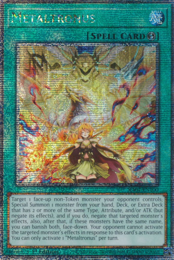 Metaltronus - RA04-EN100 - Quarter Century Secret Rare 1st Edition